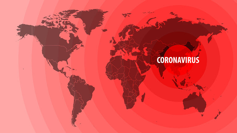 coronavirus woldmap